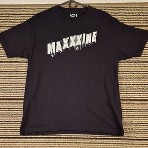 MAXXXINE Movie A24 Black White Cotton‎ Mens Large Short Sleeve T Shirt RARE